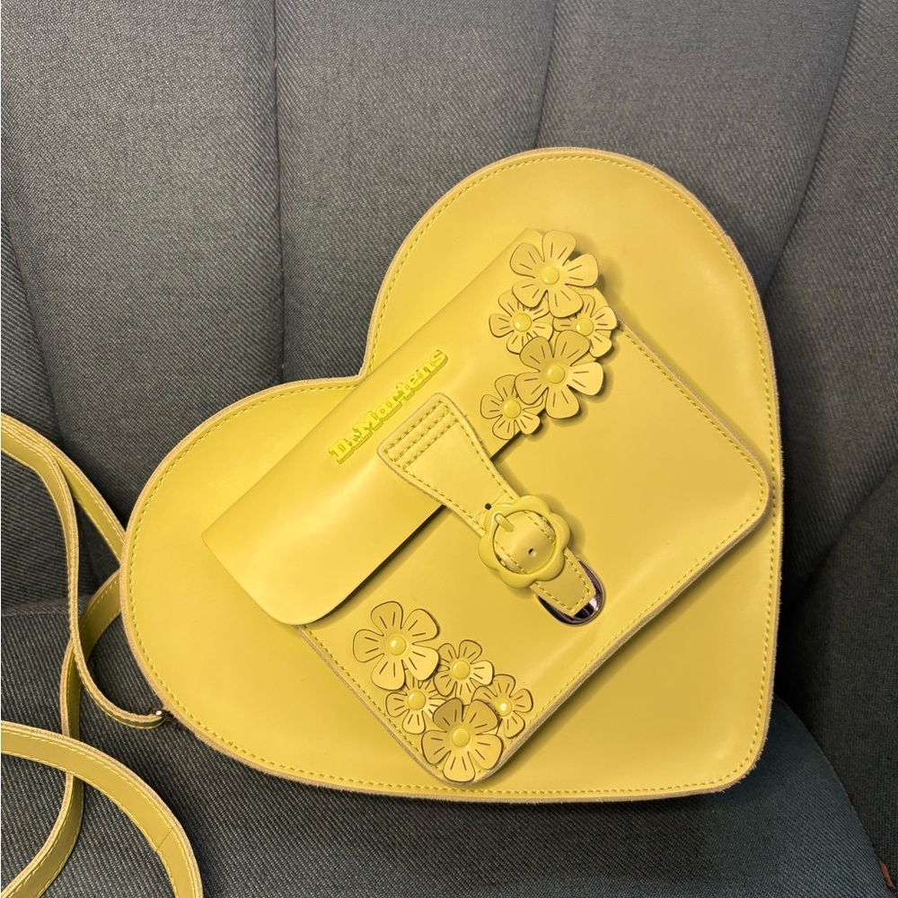 Dr. Martens Green Heart Crossbody Bag
